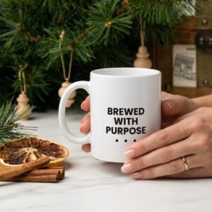 brewed with purpose mug