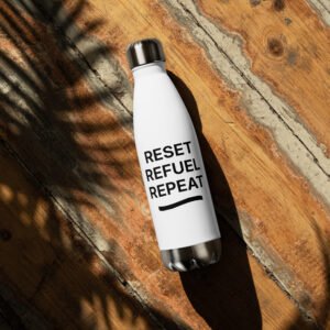 reset refuel repeat water bottle