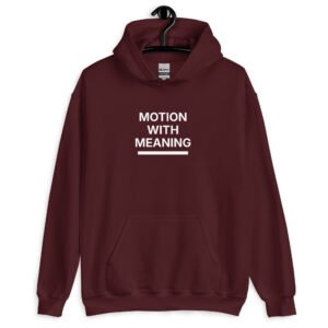 motion with meaning hoodie