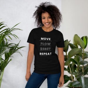 move flow reset repeat tshirt