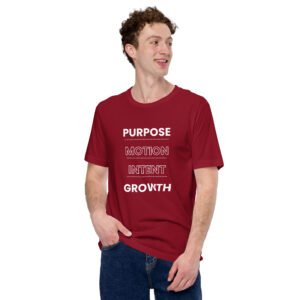 purpose motion intent growth tshirt