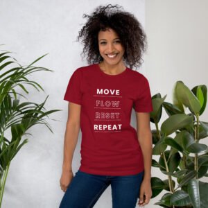 move flow reset repeat tshirt