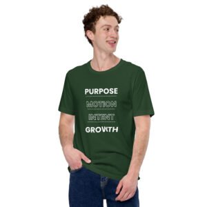 purpose motion intent growth tshirt