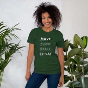 move flow reset repeat tshirt