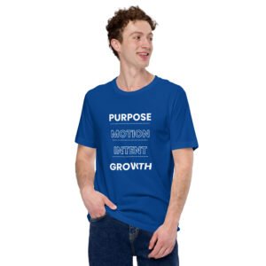 purpose motion intent growth tshirt